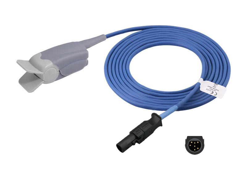 Datex Ohmeda OXY-F4-H Compatible Compatible Direct-Connect Spo2 Sensor- Adult Finger Clip