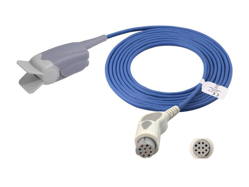 Datex Ohmeda OXY-F4-N/TS-F4-N/SAF-F4 Compatible Direct-Connect SpO2 Sensor-Adult Finger Clip