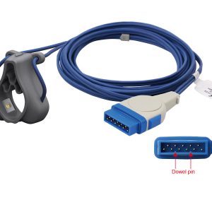 GE Marquette Compatible Compatible Direct-Connect SpO2 Sensor-Adult Silicone ring type