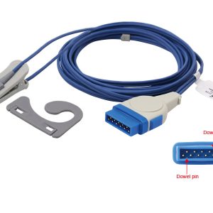 GE Marquette Masimo tech Compatible Direct-Connect SpO2 Sensor-Adult Ear Clip