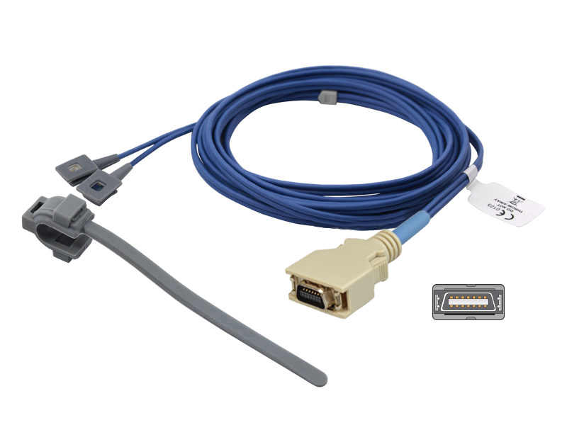 Masimo Compatible Direct-Connect SpO2 Sensor-Adult Ear Clip